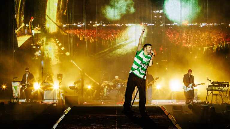 Fontaines D.C.. live at Reading 2026. Andy Ford for NME